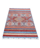 Khurjeen 2'11'' X 5'0'' Hand-Knotted Wool Rug 2'11'' x 5'0'' (88 X 150) / Multi / Multi