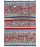 Khurjeen 4'0'' X 6'0'' Hand-Knotted Wool Rug 4'0'' x 6'0'' (120 X 180) / Multi / Multi