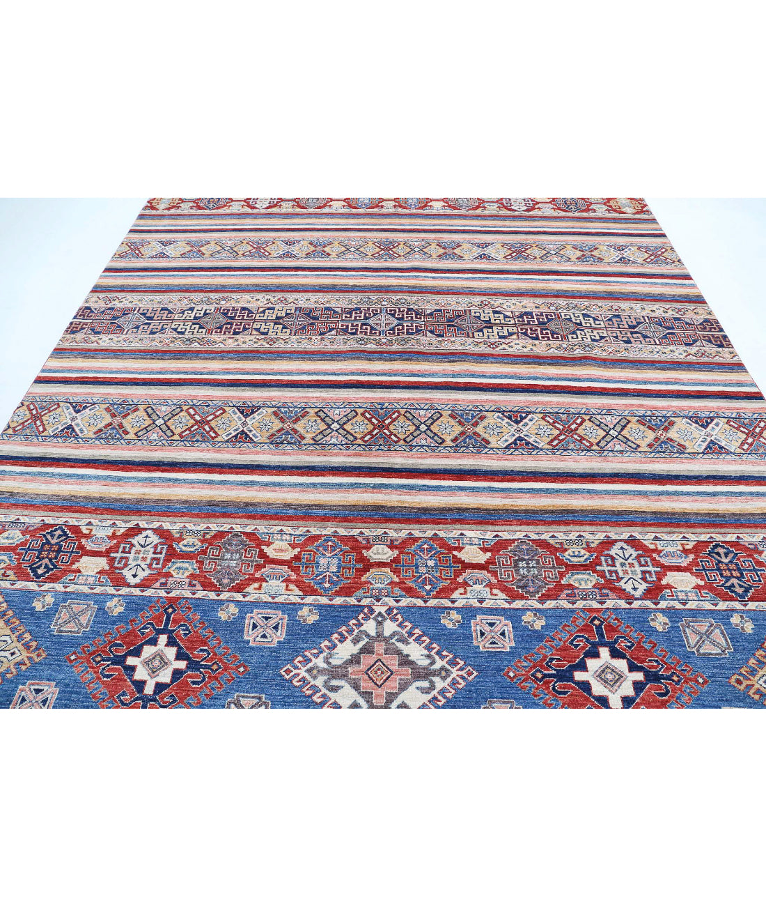 Khurjeen 8'8'' X 11'8'' Hand-Knotted Wool Rug 8'8'' x 11'8'' (260 X 350) / Multi / Multi