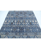 Khurjeen 6'9'' X 8'5'' Hand-Knotted Wool Rug 6'9'' x 8'5'' (203 X 253) / Blue / Ivory