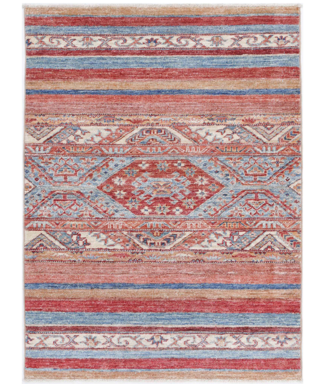 Khurjeen 2'8'' X 3'8'' Hand-Knotted Wool Rug 2'8'' x 3'8'' (80 X 110) / Multi / Multi