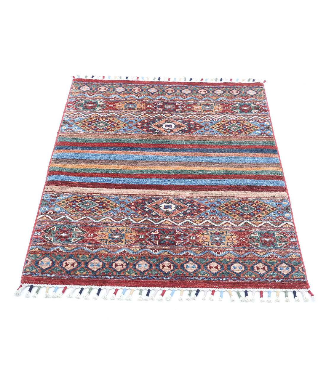 Khurjeen 2'8'' X 4'0'' Hand-Knotted Wool Rug 2'8'' x 4'0'' (80 X 120) / Multi / Multi