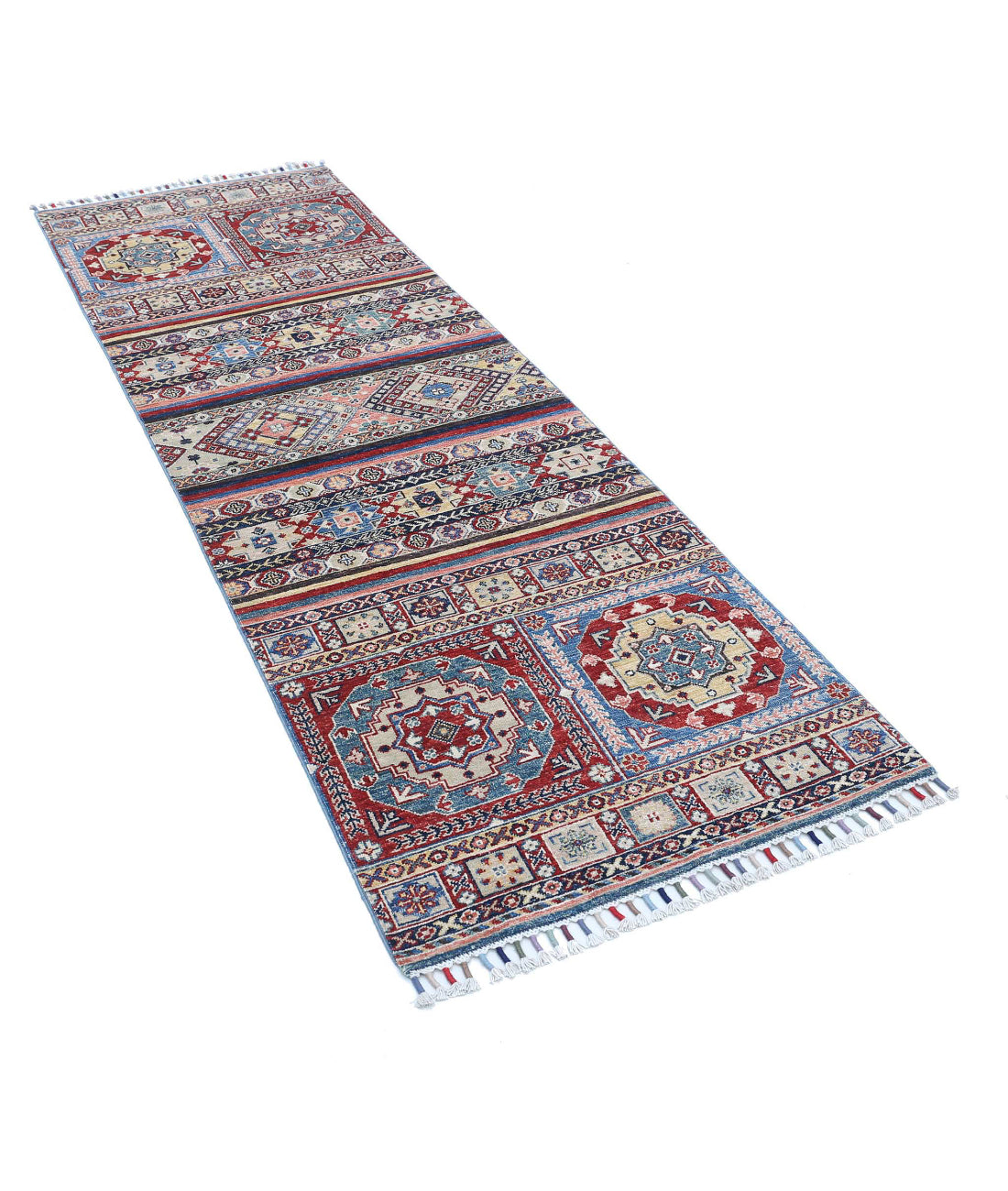 Khurjeen 2'8'' X 8'0'' Hand-Knotted Wool Rug 2'8'' x 8'0'' (80 X 240) / Multi / Multi