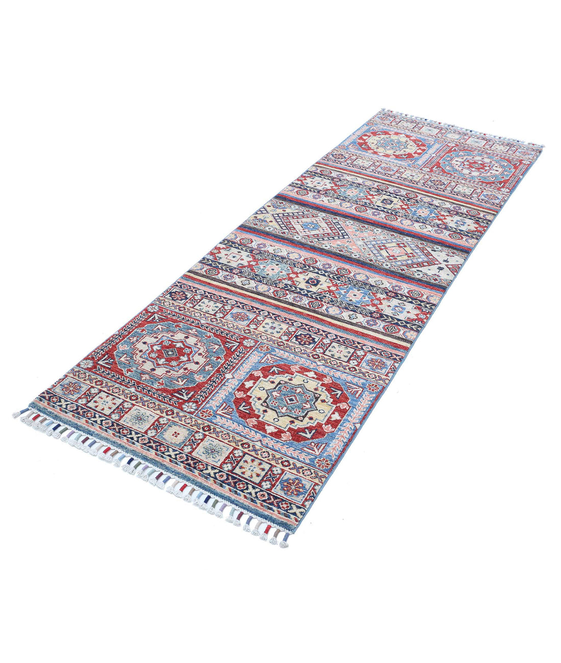 Khurjeen 2'8'' X 8'0'' Hand-Knotted Wool Rug 2'8'' x 8'0'' (80 X 240) / Multi / Multi