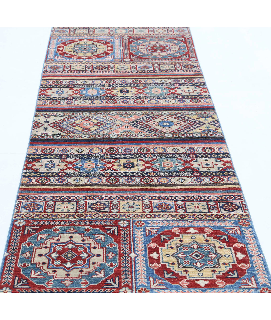 Khurjeen 2'8'' X 8'0'' Hand-Knotted Wool Rug 2'8'' x 8'0'' (80 X 240) / Multi / Multi