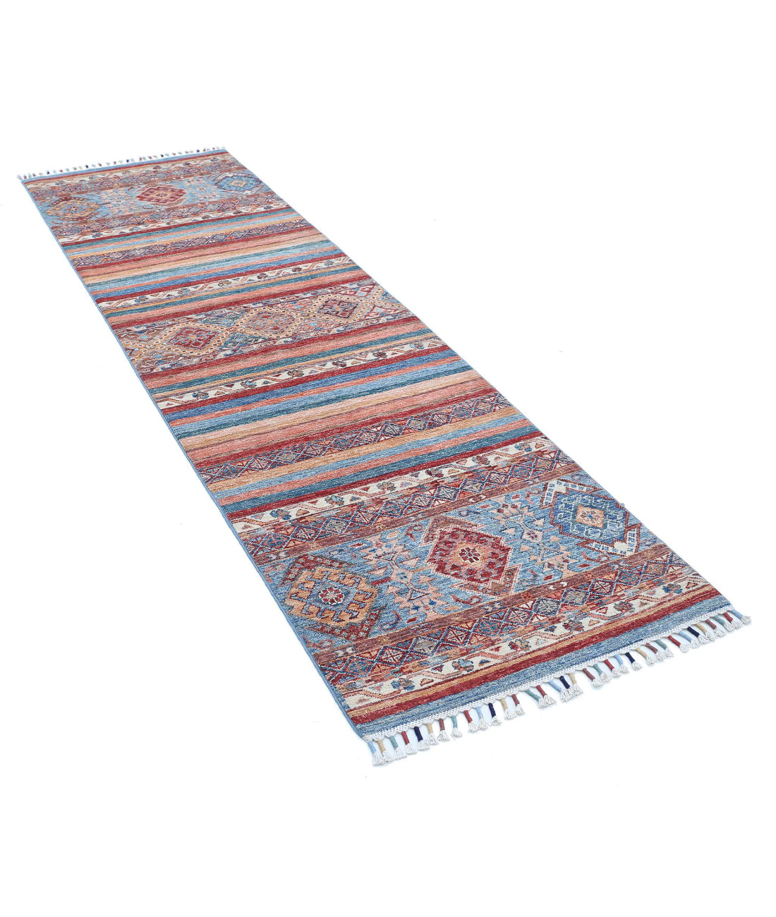 Khurjeen 2'6'' X 8'2'' Hand-Knotted Wool Rug 2'6'' x 8'2'' (75 X 245) / Multi / Multi