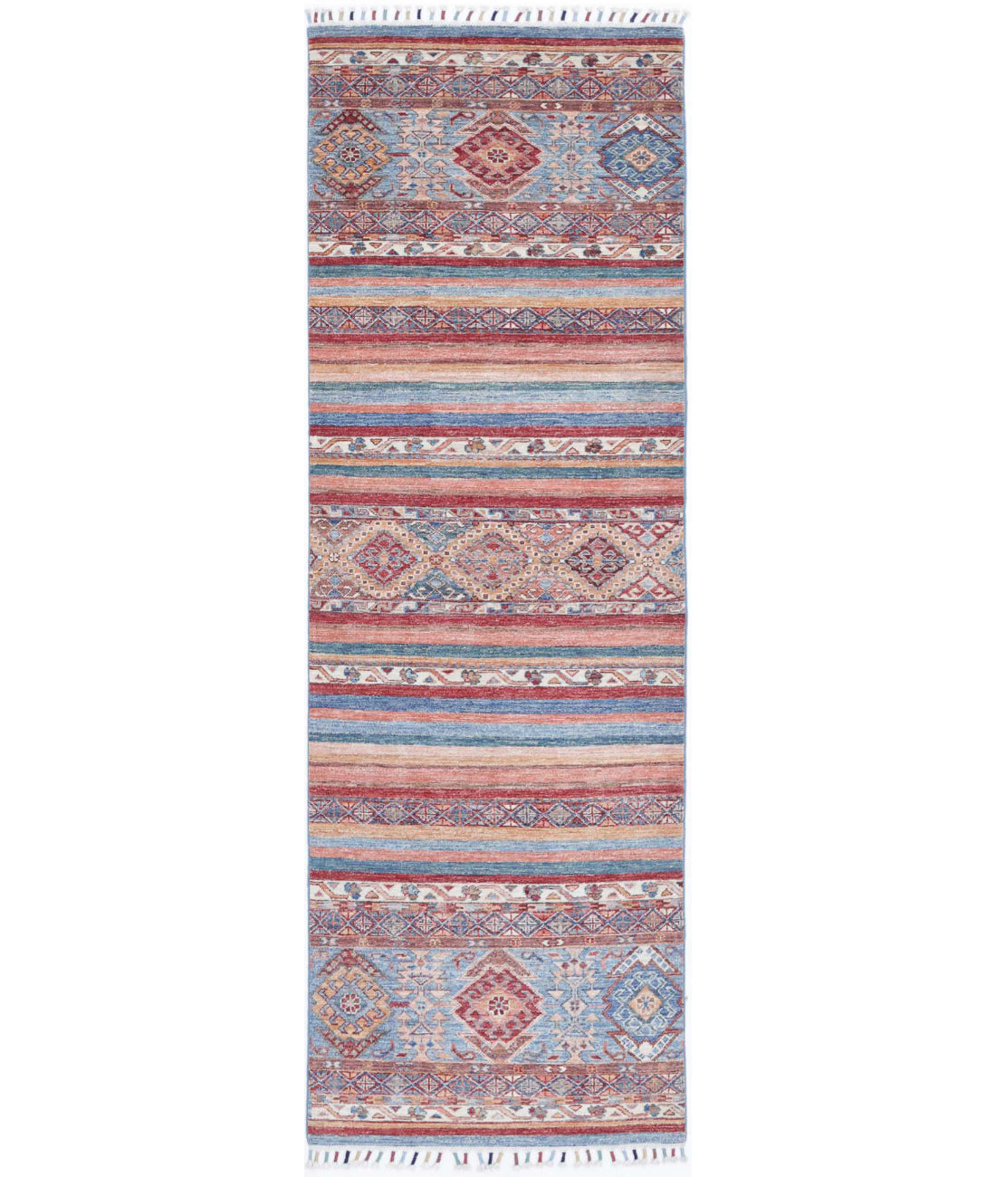 Khurjeen 2'6'' X 8'2'' Hand-Knotted Wool Rug 2'6'' x 8'2'' (75 X 245) / Multi / Multi