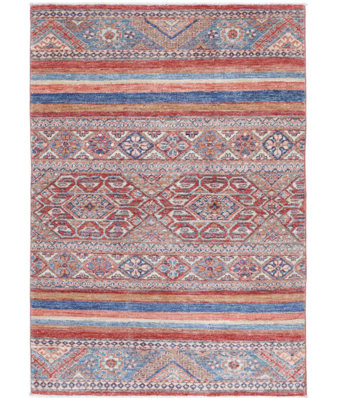 Khurjeen 2'11'' X 4'4'' Hand-Knotted Wool Rug 2'11'' x 4'4'' (88 X 130) / Multi / Multi