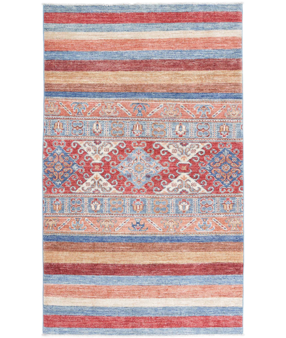 Khurjeen 2'11'' X 5'0'' Hand-Knotted Wool Rug 2'11'' x 5'0'' (88 X 150) / Multi / Multi