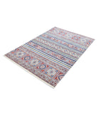 Khurjeen 4'0'' X 5'11'' Hand-Knotted Wool Rug 4'0'' x 5'11'' (120 X 178) / Multi / Multi