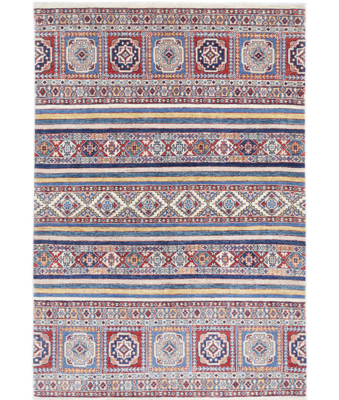 Khurjeen 4'0'' X 5'11'' Hand-Knotted Wool Rug 4'0'' x 5'11'' (120 X 178) / Multi / Multi