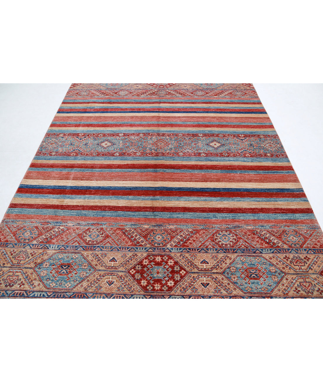 Khurjeen 6'7'' X 9'8'' Hand-Knotted Wool Rug 6'7'' x 9'8'' (198 X 290) / Multi / Multi