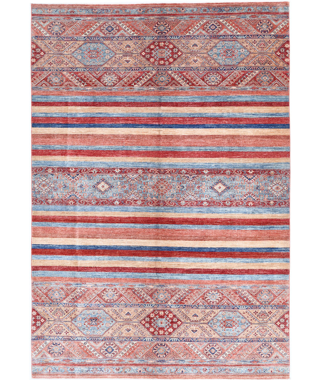 Khurjeen 6'7'' X 9'8'' Hand-Knotted Wool Rug 6'7'' x 9'8'' (198 X 290) / Multi / Multi