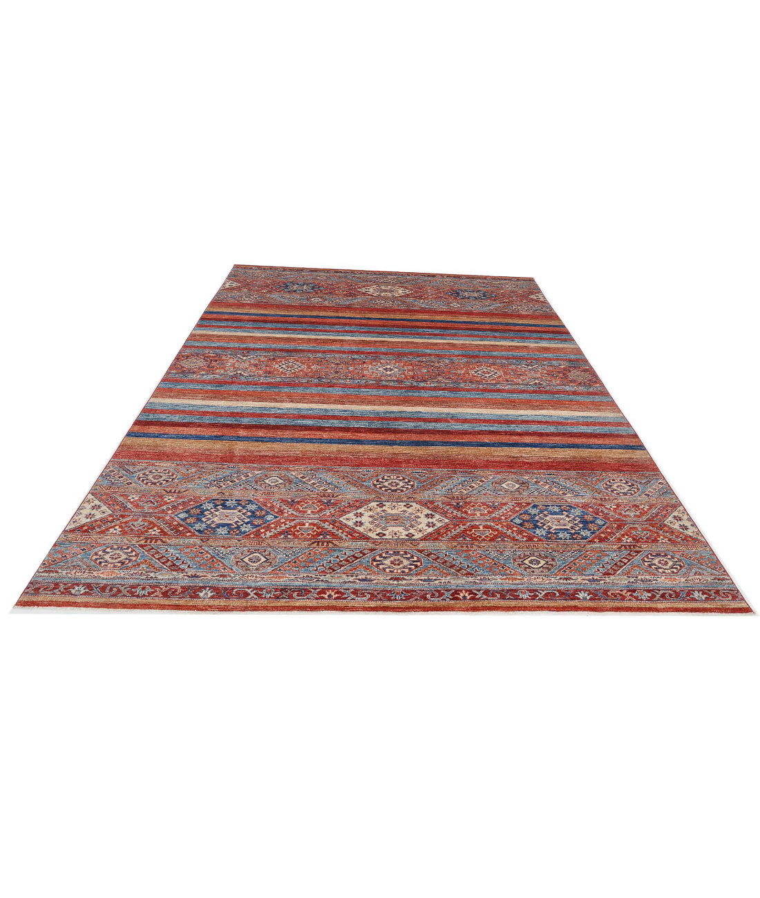 Khurjeen 6'9'' X 9'11'' Hand-Knotted Wool Rug 6'9'' x 9'11'' (203 X 298) / Multi / Multi