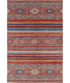 Khurjeen 6'9'' X 9'11'' Hand-Knotted Wool Rug 6'9'' x 9'11'' (203 X 298) / Multi / Multi