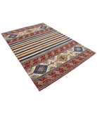 Khurjeen 5'6'' X 7'7'' Hand-Knotted Wool Rug 5'6'' x 7'7'' (165 X 228) / Multi / Multi