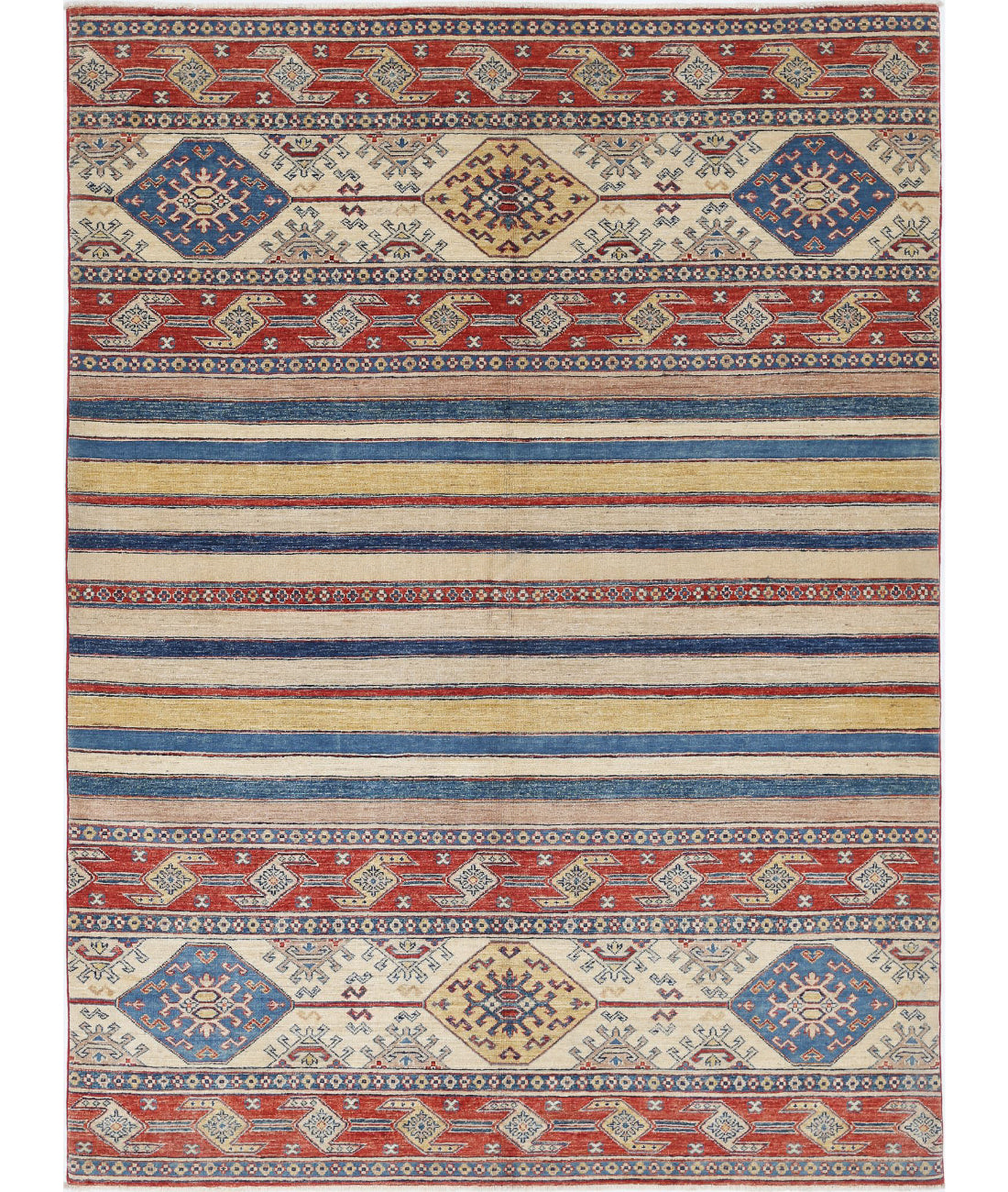 Khurjeen 5'6'' X 7'7'' Hand-Knotted Wool Rug 5'6'' x 7'7'' (165 X 228) / Multi / Multi