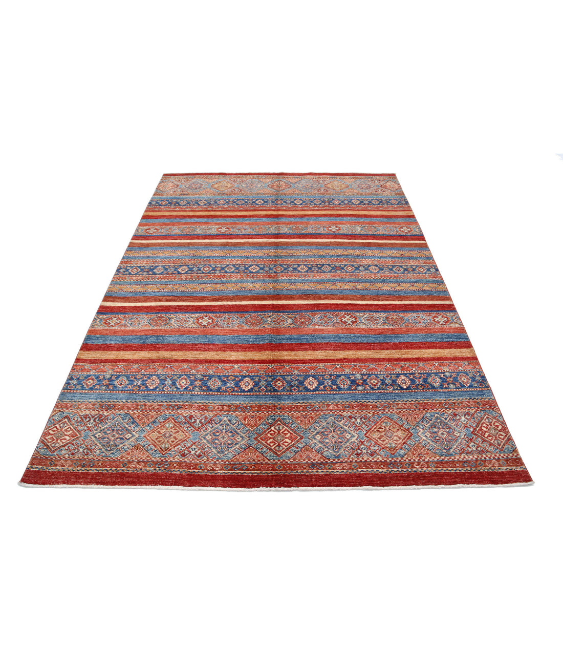 Khurjeen 5'7'' X 7'8'' Hand-Knotted Wool Rug 5'7'' x 7'8'' (168 X 230) / Multi / Multi