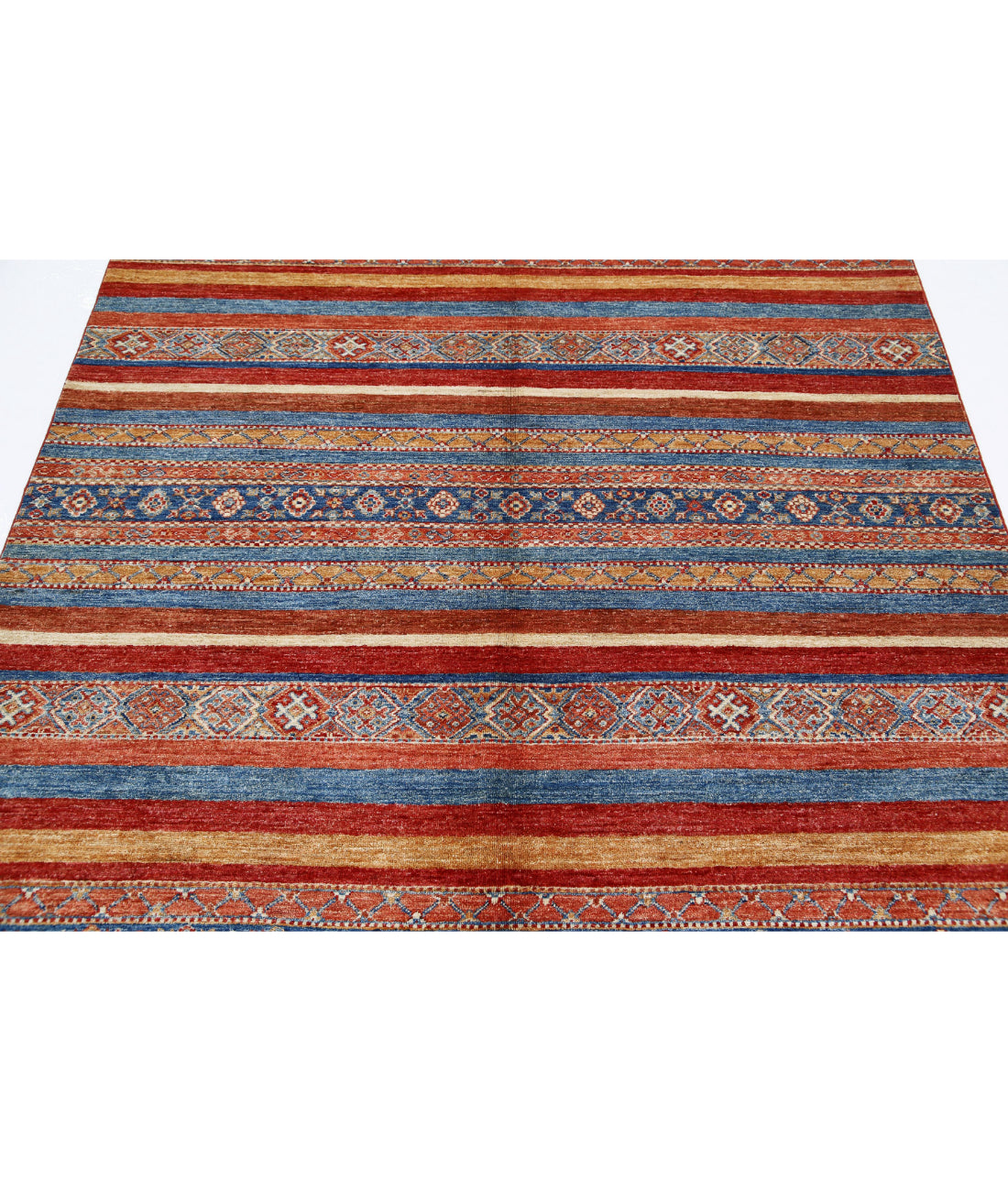 Khurjeen 5'7'' X 7'8'' Hand-Knotted Wool Rug 5'7'' x 7'8'' (168 X 230) / Multi / Multi