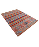 Khurjeen 5'8'' X 7'10'' Hand-Knotted Wool Rug 5'8'' x 7'10'' (170 X 235) / Multi / Multi