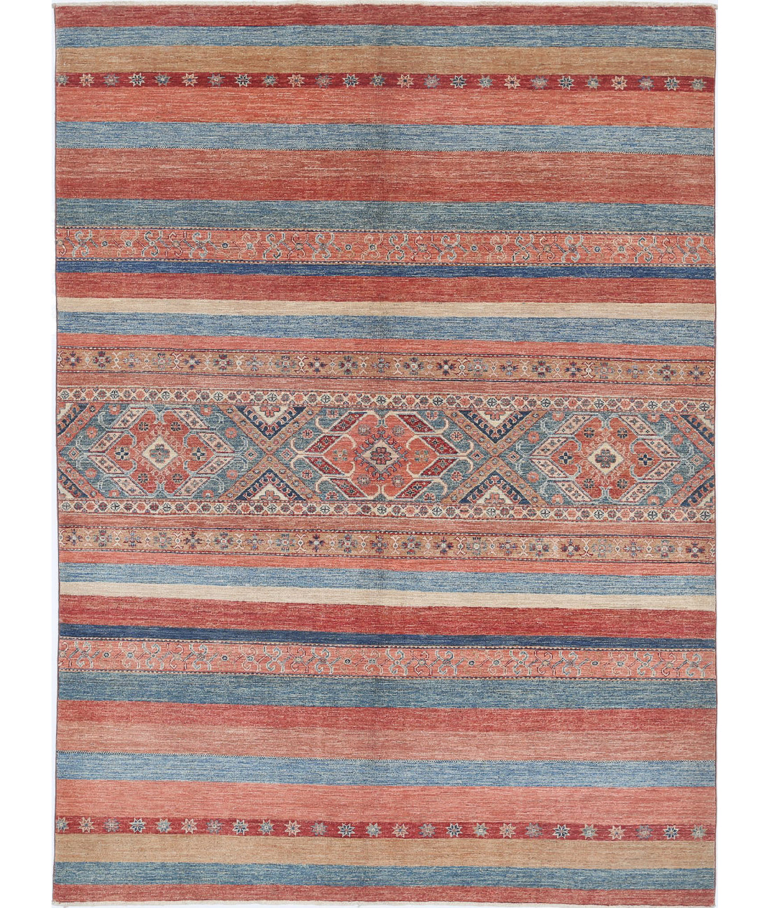 Khurjeen 5'6'' X 7'8'' Hand-Knotted Wool Rug 5'6'' x 7'8'' (165 X 230) / Multi / Multi