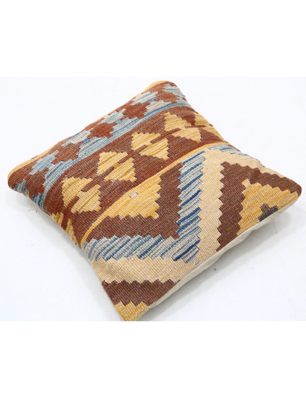 Pillows 1' 5" X 1' 5" Hand-Woven Wool Pillow 1' 5" X 1' 5" (43 X 43) / Multi / Multi