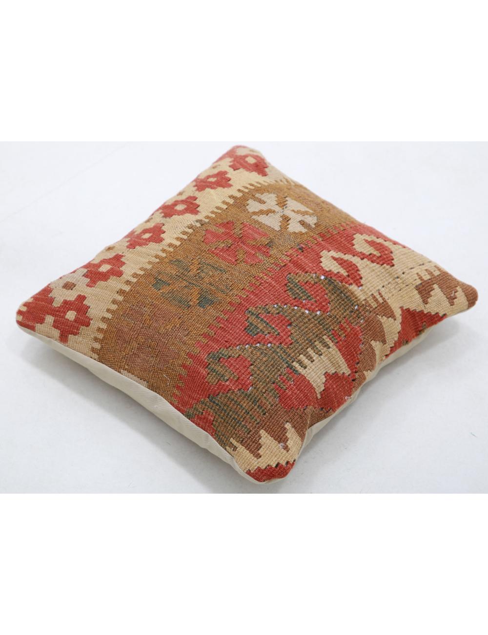 Pillows 1' 5" X 1' 5" Hand-Woven Wool Pillow 1' 5" X 1' 5" (43 X 43) / Multi / Multi