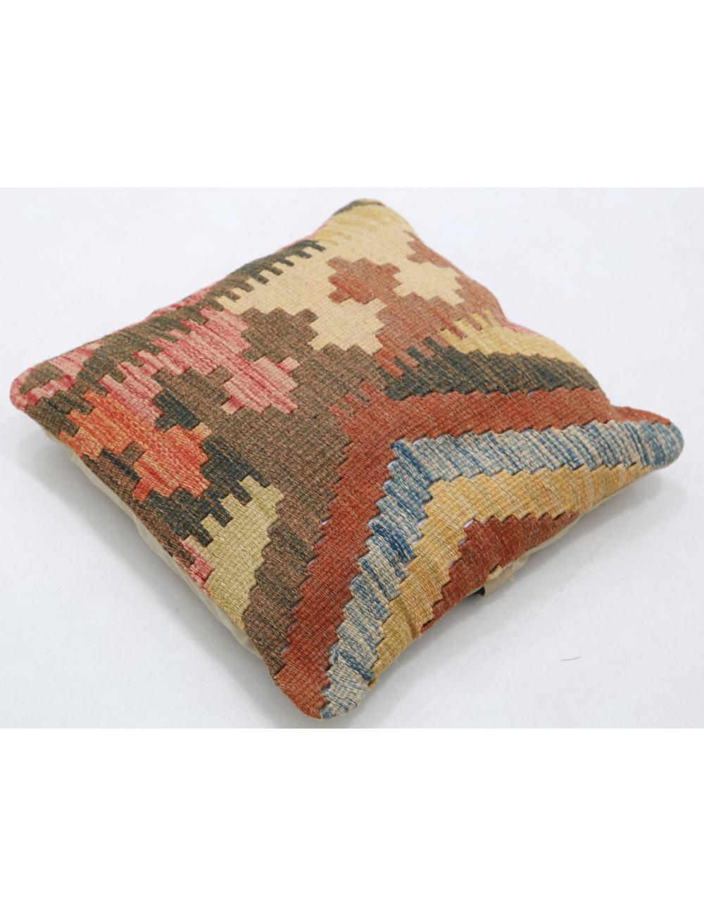 Pillows 1' 5" X 1' 5" Hand-Woven Wool Pillow 1' 5" X 1' 5" (43 X 43) / Multi / Multi