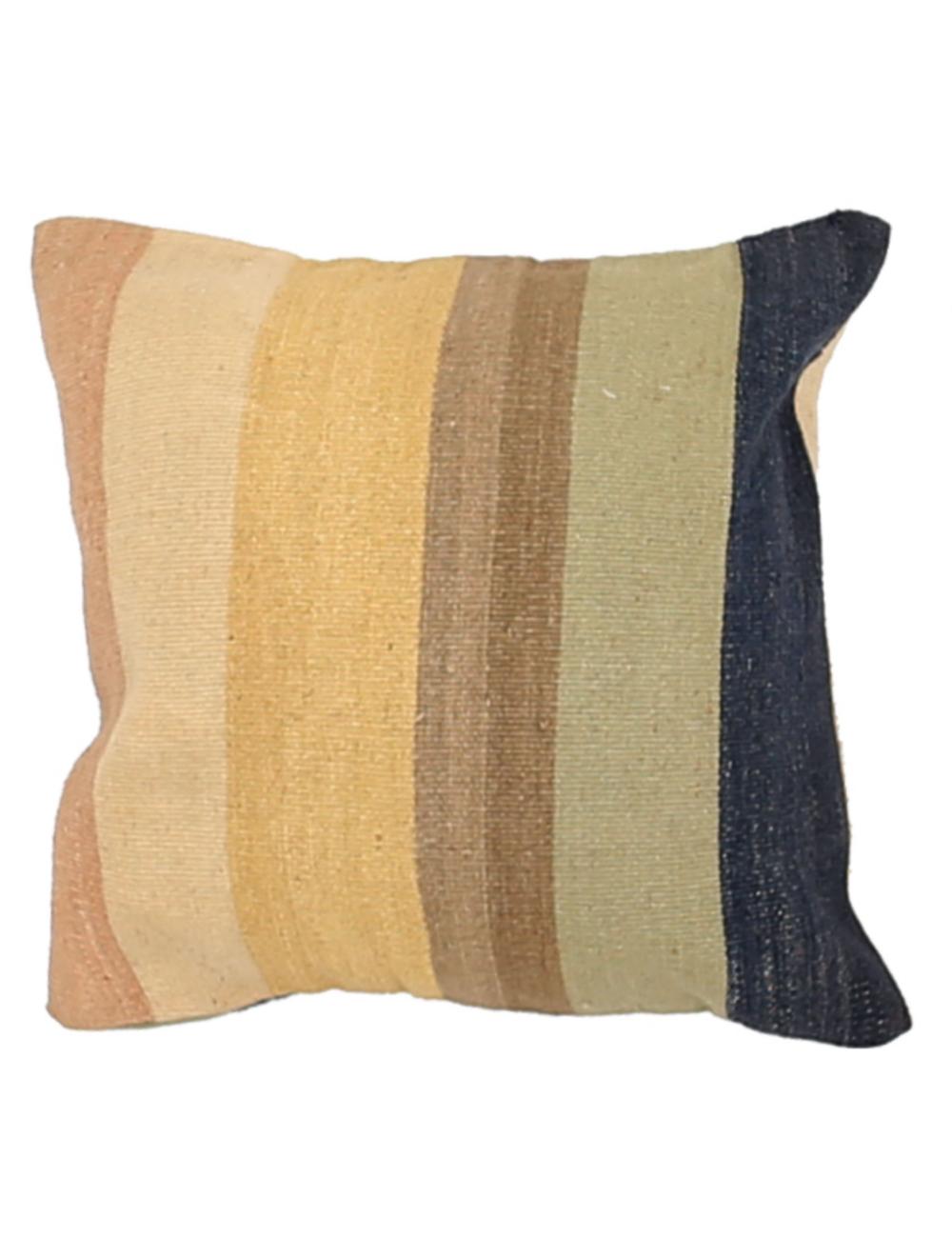 Pillows 1' 5" X 1' 5" Hand-Woven Wool Pillow 1' 5" X 1' 5" (43 X 43) / Multi / Multi