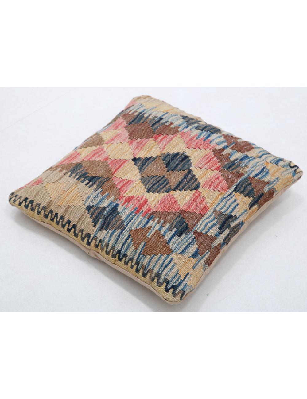 Pillows 1' 5" X 1' 5" Hand-Woven Wool Pillow 1' 5" X 1' 5" (43 X 43) / Multi / Multi