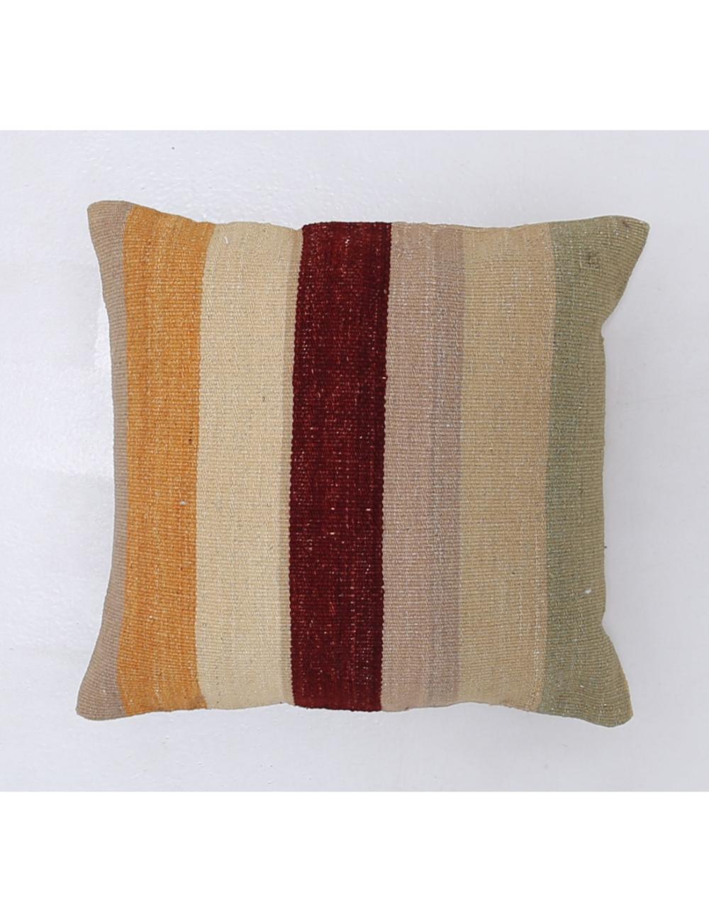 Pillows 1' 5" X 1' 5" Hand-Woven Wool Pillow 1' 5" X 1' 5" (43 X 43) / Multi / Multi