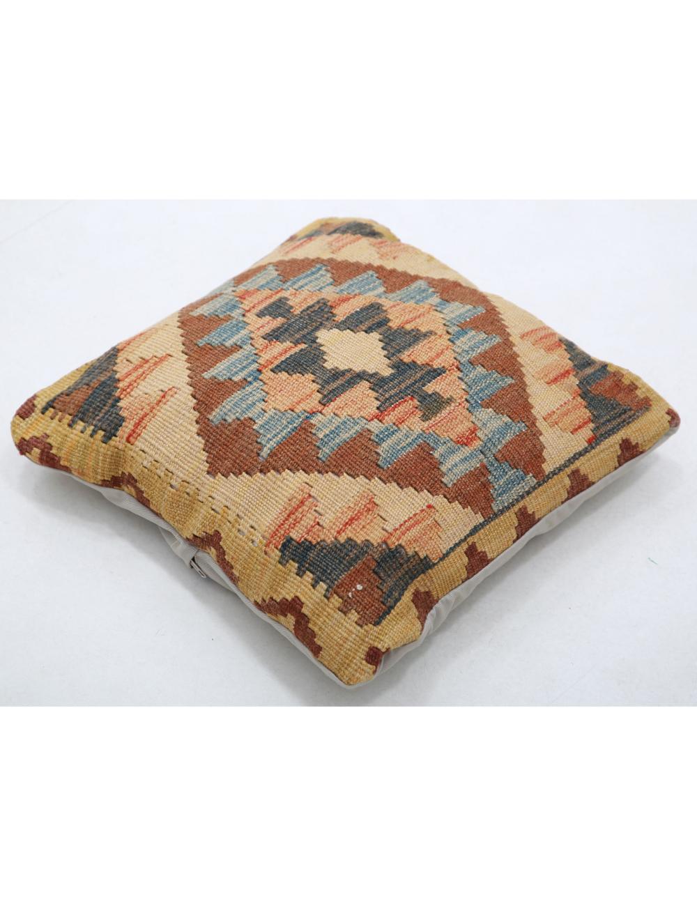 Pillows 1' 5" X 1' 5" Hand-Woven Wool Pillow 1' 5" X 1' 5" (43 X 43) / Multi / Multi