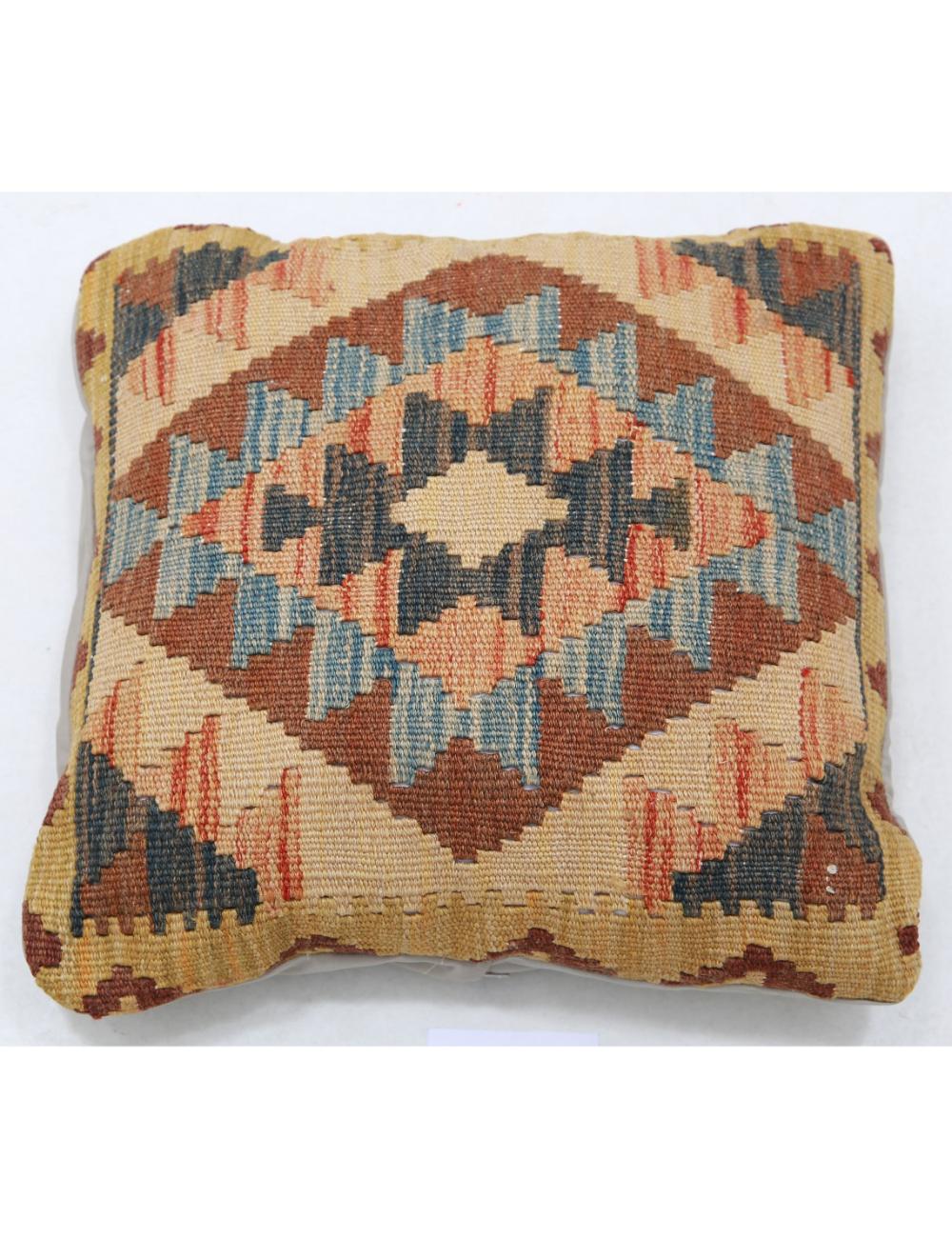 Pillows 1' 5" X 1' 5" Hand-Woven Wool Pillow 1' 5" X 1' 5" (43 X 43) / Multi / Multi