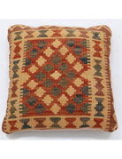 Pillows 1' 5" X 1' 5" Hand-Woven Wool Pillow 1' 5" X 1' 5" (43 X 43) / Multi / Multi