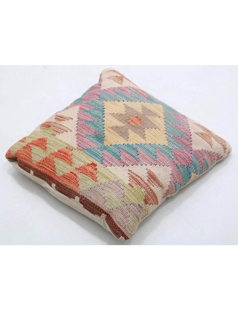 Pillows 1' 5" X 1' 5" Hand-Woven Wool Pillow 1' 5" X 1' 5" (43 X 43) / Multi / Multi