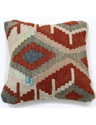 Pillows 1' 5" X 1' 5" Hand-Woven Wool Pillow 1' 5" X 1' 5" (43 X 43) / Multi / Multi