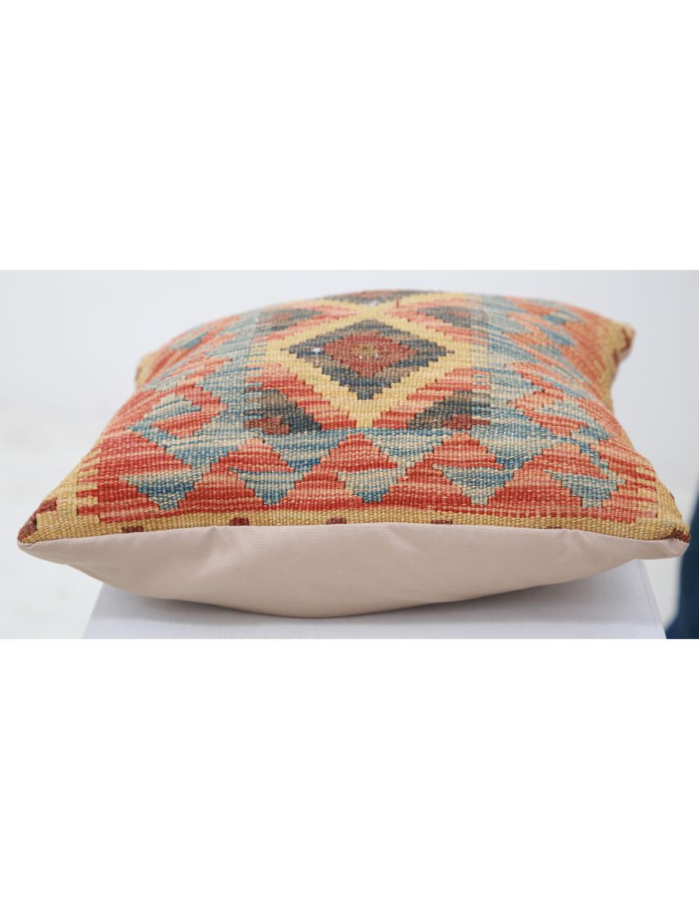 Pillows 1' 5" X 1' 5" Hand-Woven Wool Pillow 1' 5" X 1' 5" (43 X 43) / Multi / Multi