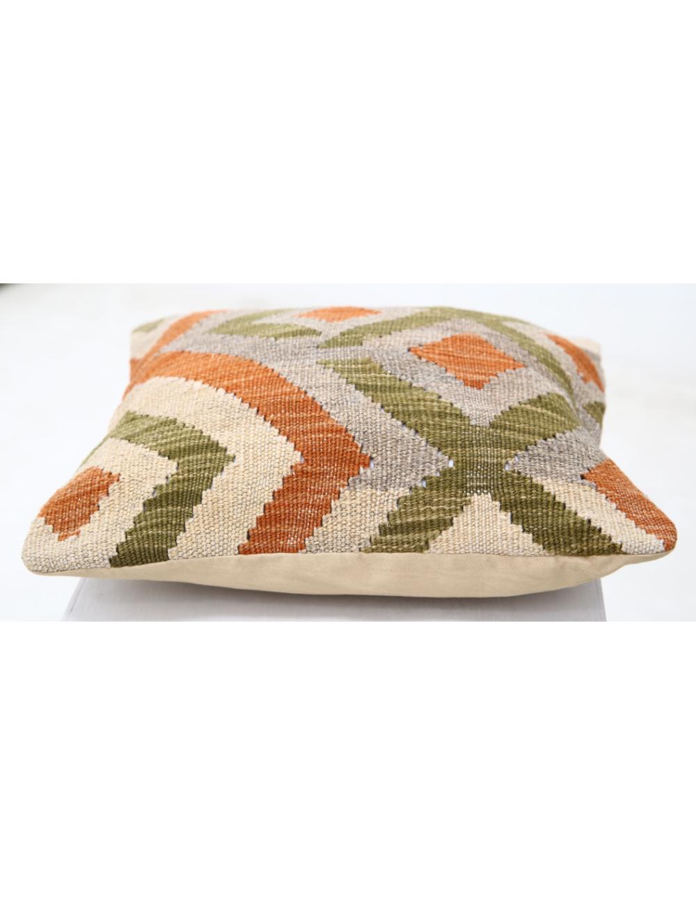 Pillows 1' 5" X 1' 5" Hand-Woven Wool Pillow 1' 5" X 1' 5" (43 X 43) / Multi / Multi