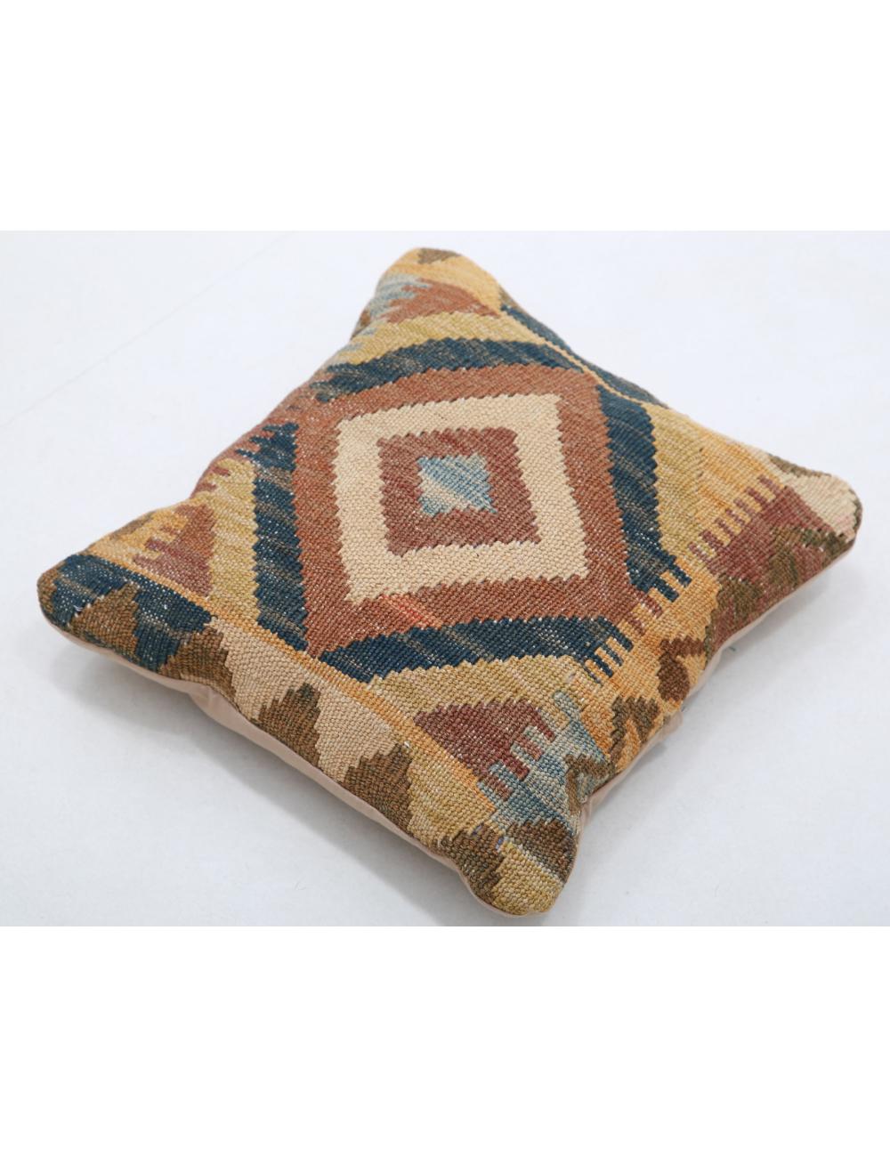 Pillows 1' 5" X 1' 5" Hand-Woven Wool Pillow 1' 5" X 1' 5" (43 X 43) / Multi / Multi