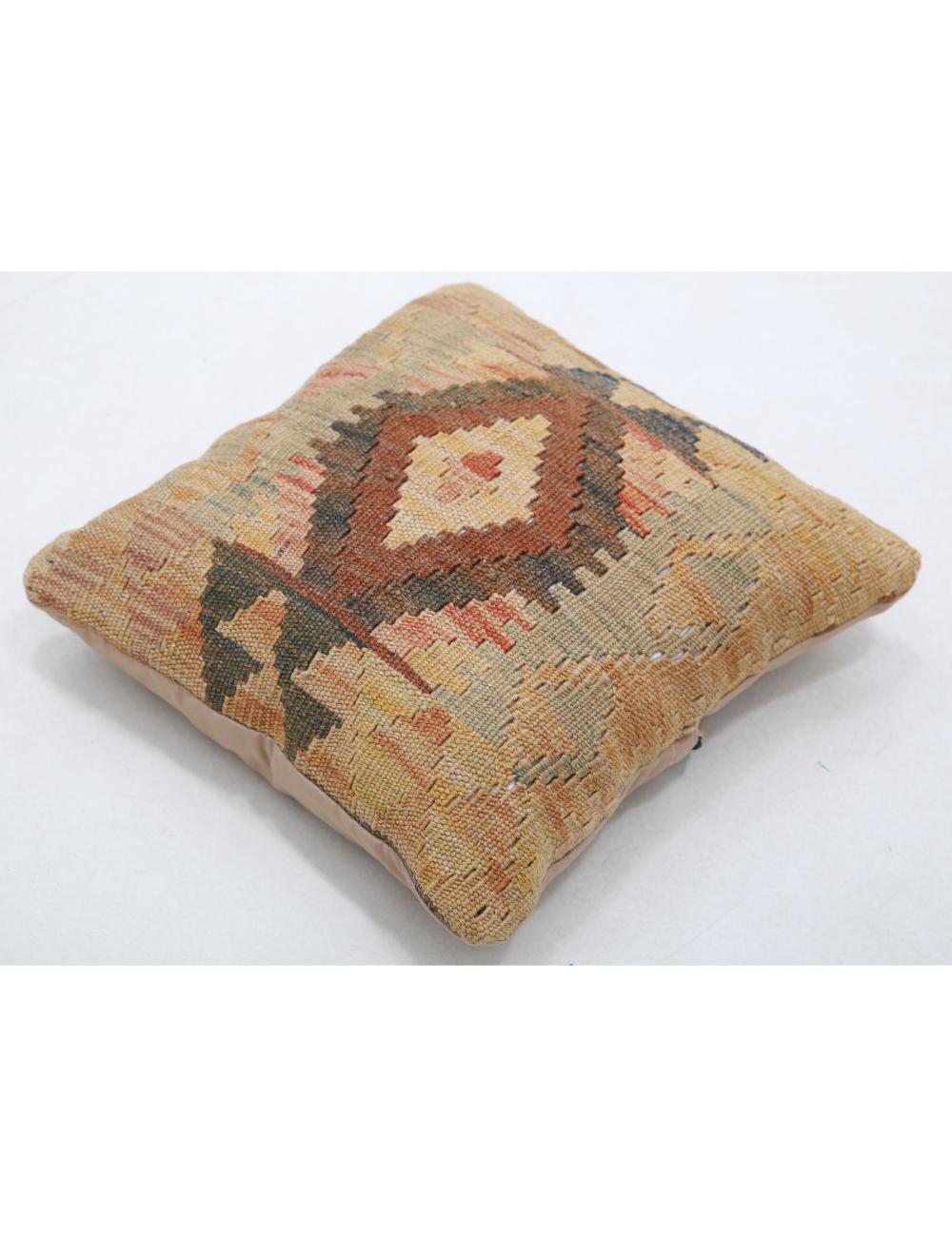 Pillows 1' 5" X 1' 5" Hand-Woven Wool Pillow 1' 5" X 1' 5" (43 X 43) / Multi / Multi