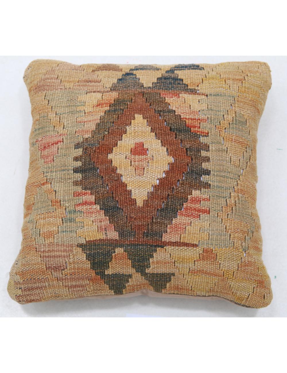 Pillows 1' 5" X 1' 5" Hand-Woven Wool Pillow 1' 5" X 1' 5" (43 X 43) / Multi / Multi