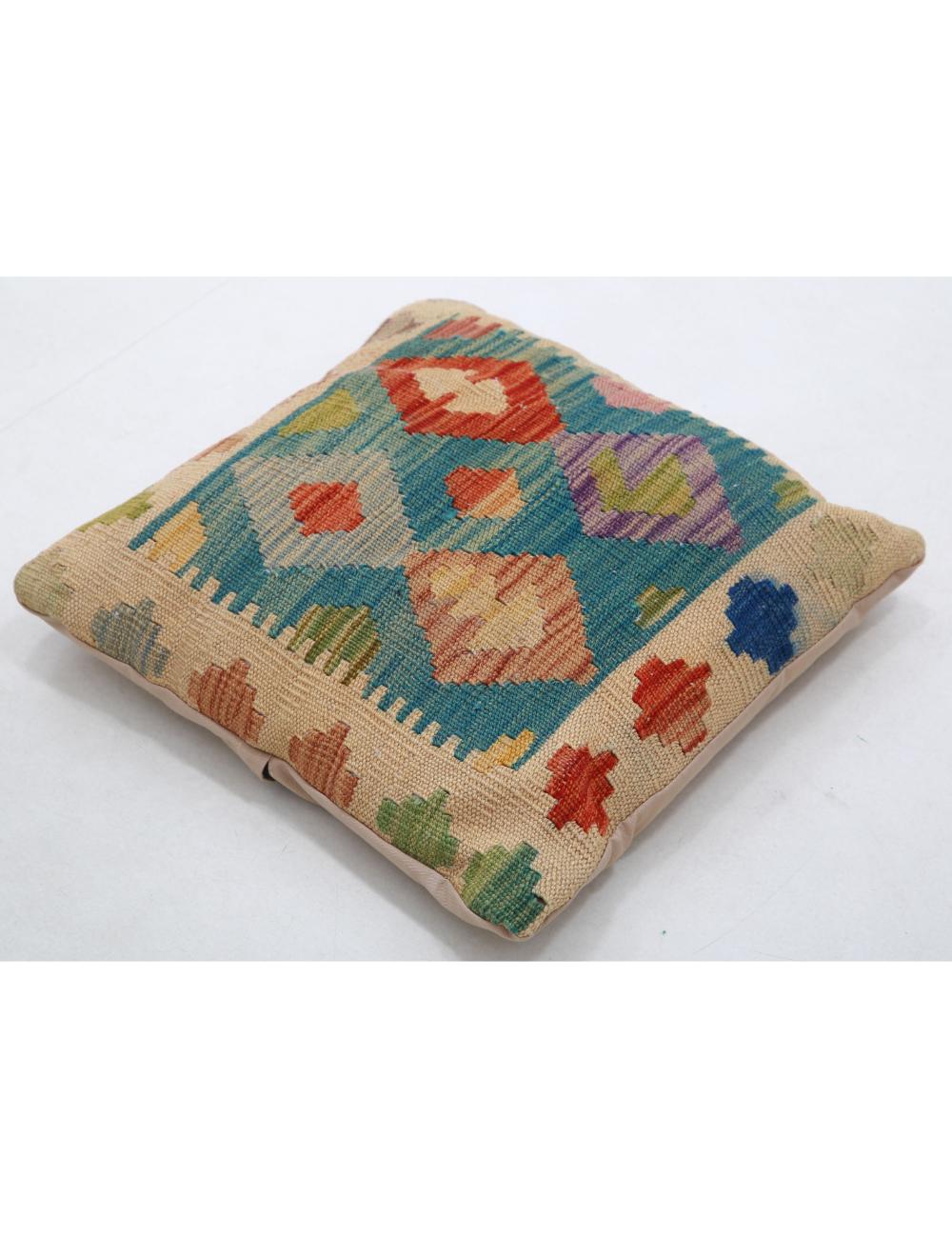 Pillows 1' 5" X 1' 5" Hand-Woven Wool Pillow 1' 5" X 1' 5" (43 X 43) / Multi / Multi