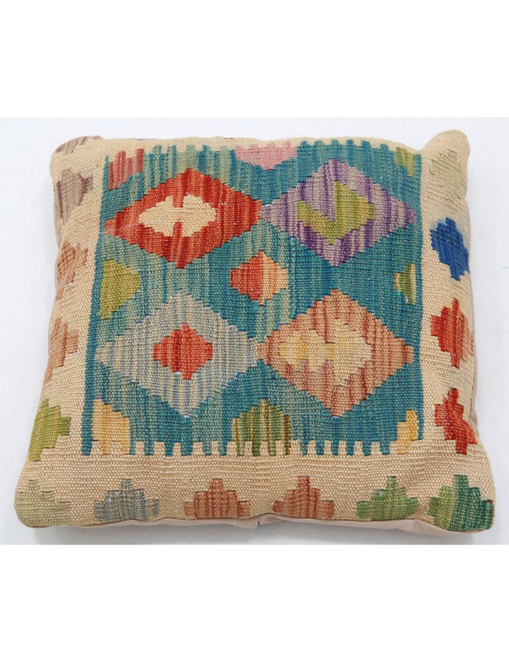 Pillows 1' 5" X 1' 5" Hand-Woven Wool Pillow 1' 5" X 1' 5" (43 X 43) / Multi / Multi