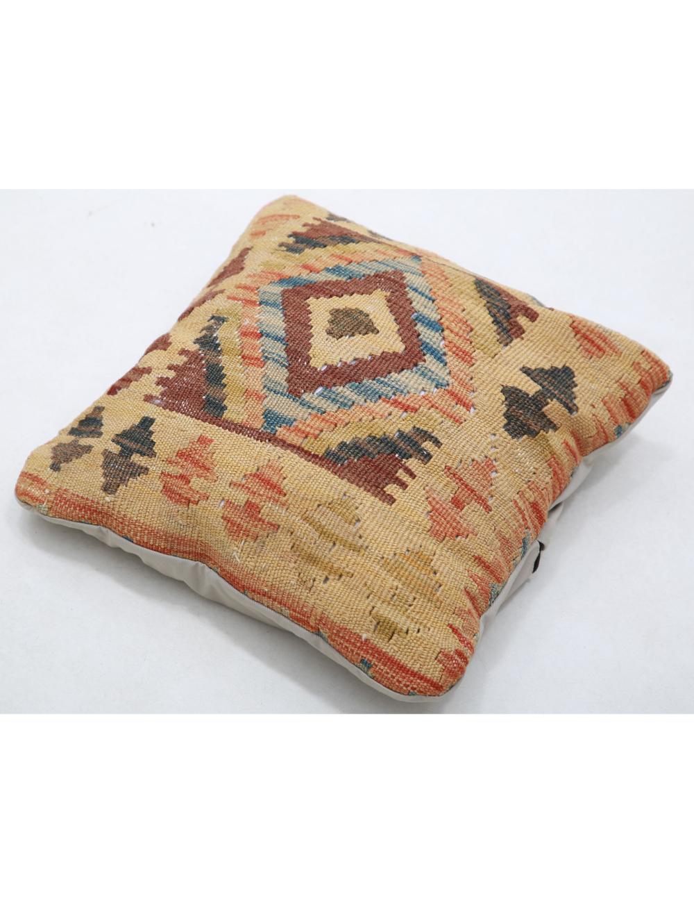 Pillows 1' 5" X 1' 5" Hand-Woven Wool Pillow 1' 5" X 1' 5" (43 X 43) / Multi / Multi