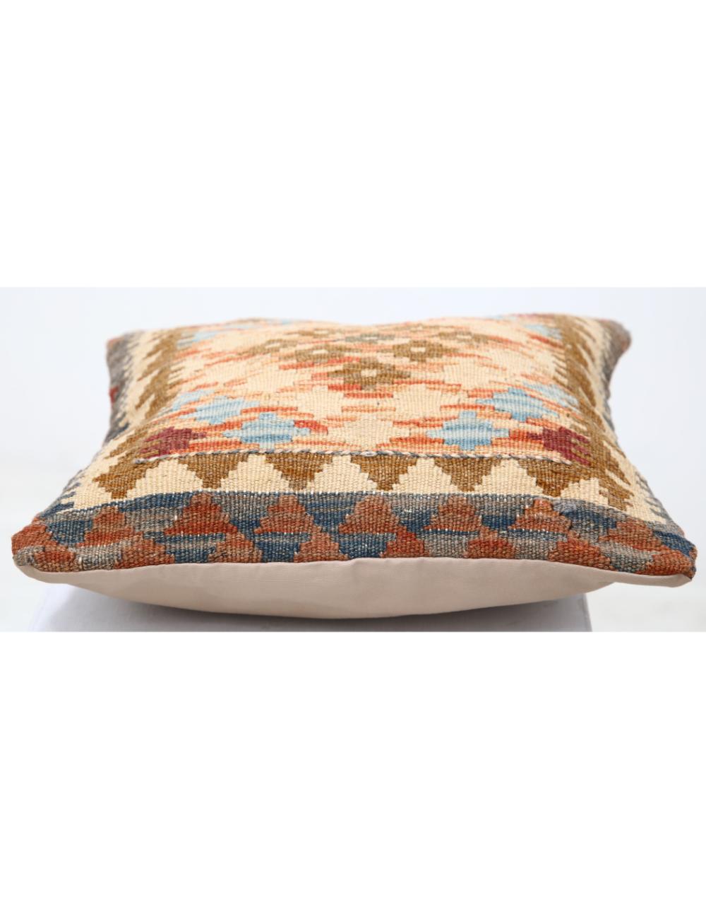 Pillows 1' 5" X 1' 5" Hand-Woven Wool Pillow 1' 5" X 1' 5" (43 X 43) / Multi / Multi