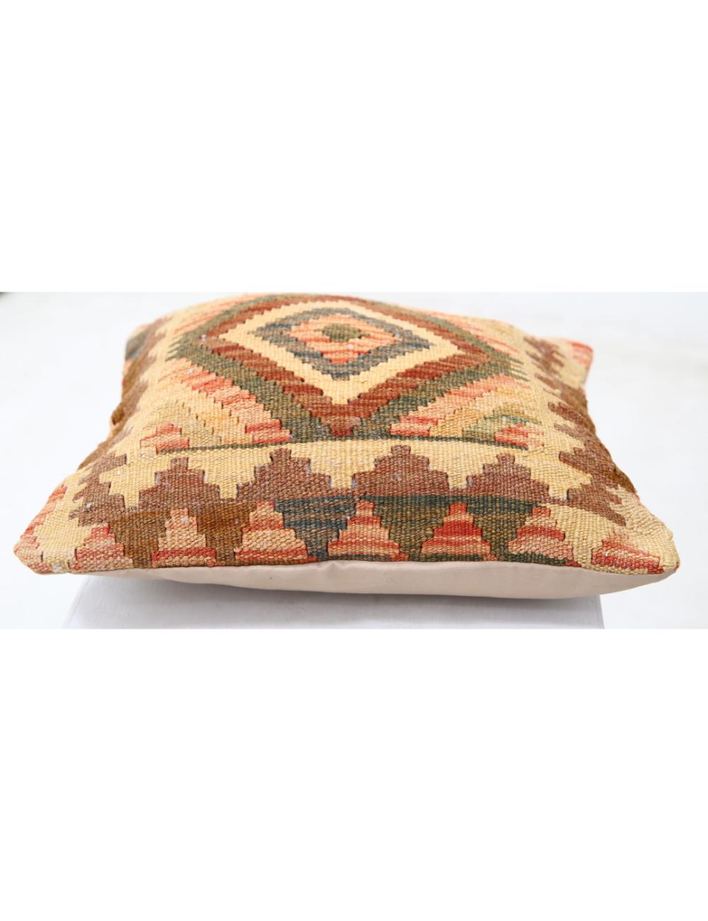 Pillows 1' 5" X 1' 5" Hand-Woven Wool Pillow 1' 5" X 1' 5" (43 X 43) / Multi / Multi