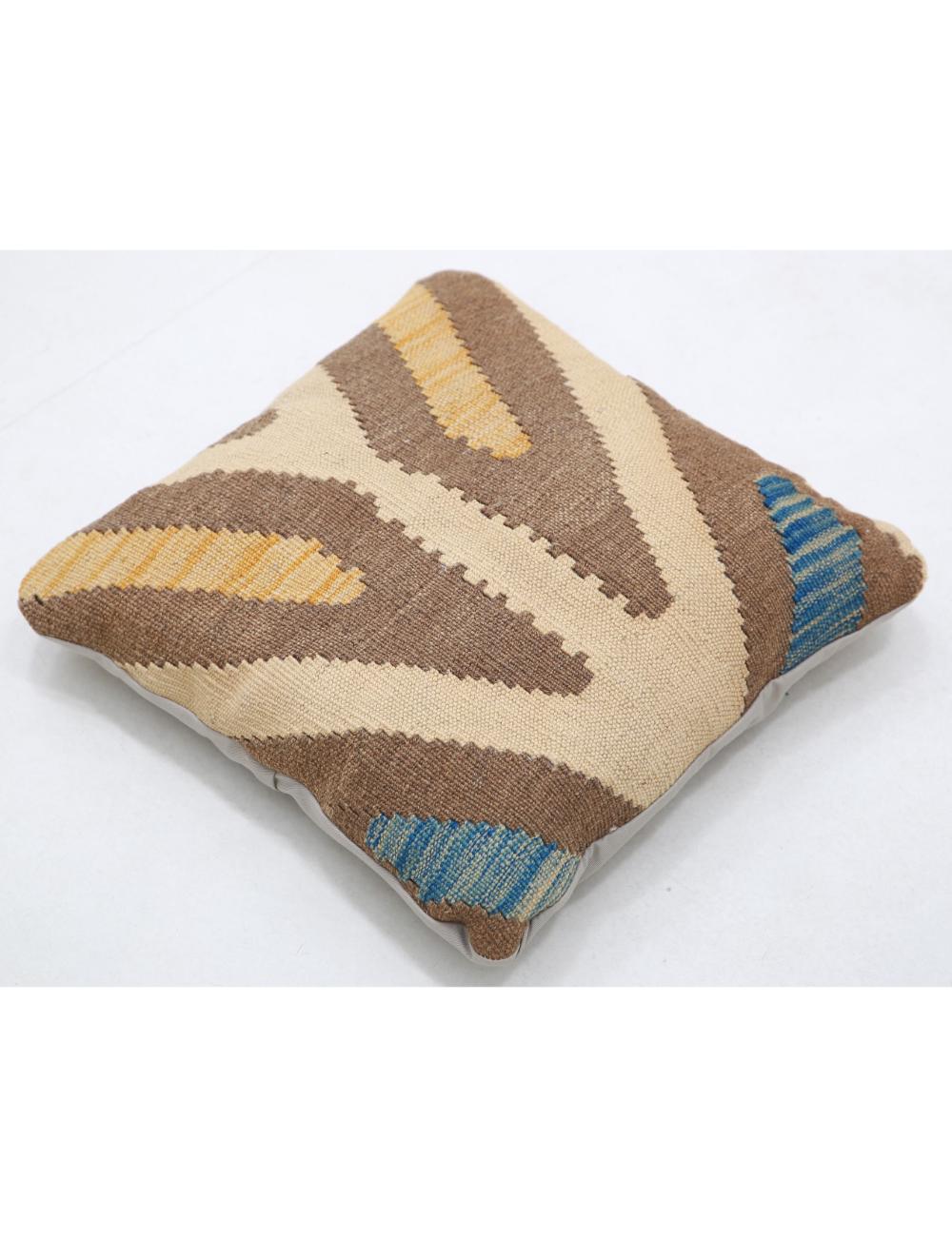 Pillows 1' 5" X 1' 5" Hand-Woven Wool Pillow 1' 5" X 1' 5" (43 X 43) / Multi / Multi