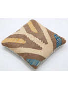 Pillows 1' 5" X 1' 5" Hand-Woven Wool Pillow 1' 5" X 1' 5" (43 X 43) / Multi / Multi