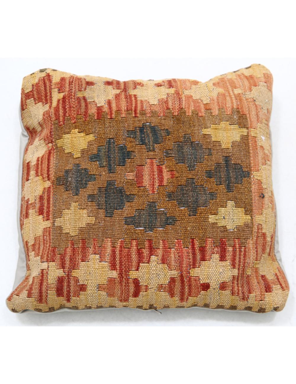 Pillows 1' 5" X 1' 5" Hand-Woven Wool Pillow 1' 5" X 1' 5" (43 X 43) / Multi / Multi