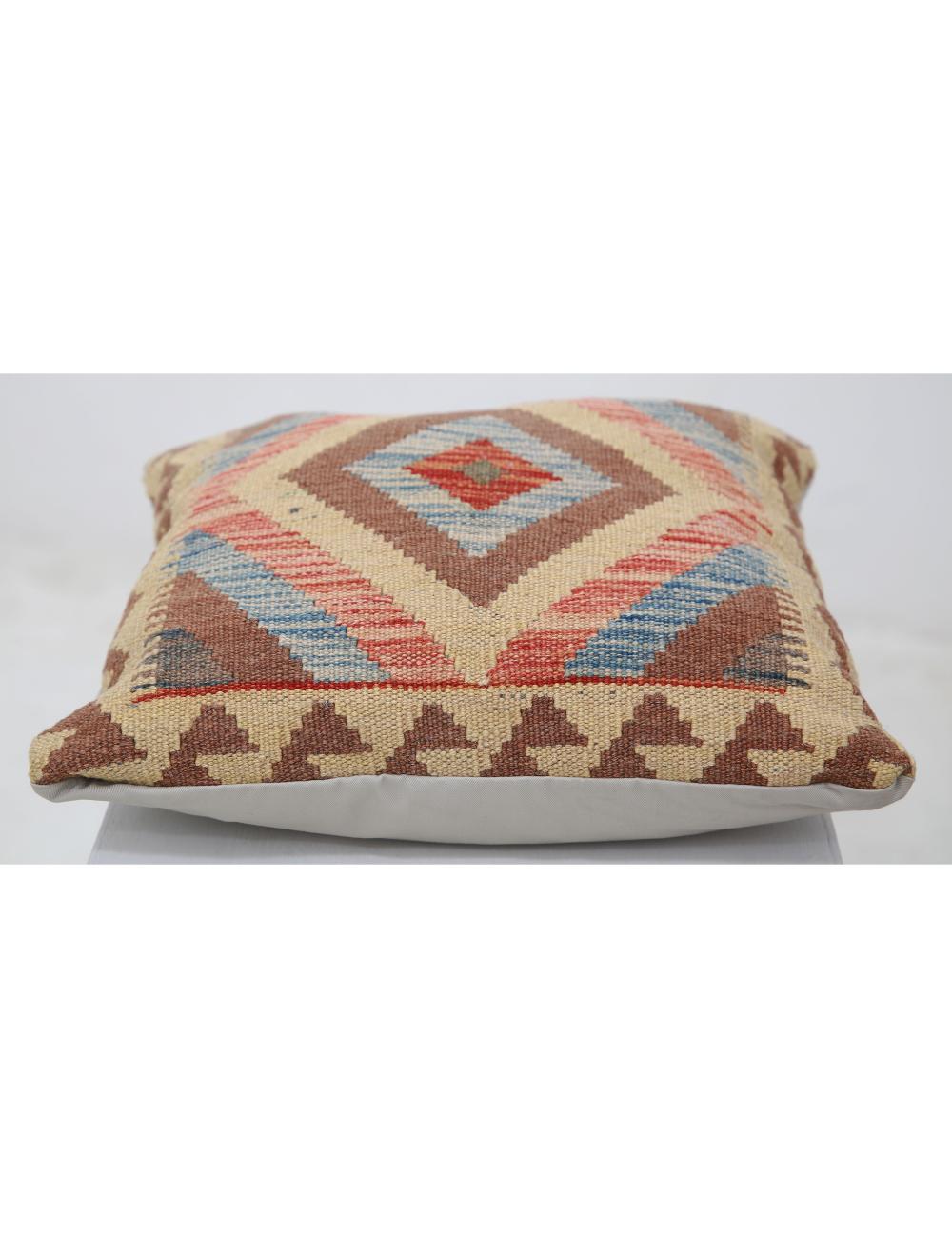 Pillows 1' 5" X 1' 5" Hand-Woven Wool Pillow 1' 5" X 1' 5" (43 X 43) / Multi / Multi